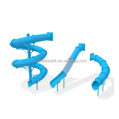 Commercial Aqua Park Equipment China Manufacturer Water Games Fiberglass Pool Slides