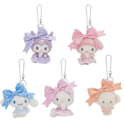 Claw Machine Anime Figure Doll Kuromi Melody Keychain Stuffed Animal Plush Toys Keychain