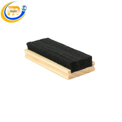 Recycle Popular Felt White Eraser with Wood Handles Office Stationery Whiteboard Marker Eraser Chalk Eraser