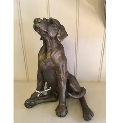 Custom Home Hotel Decoration Metal Bronze Dog Sculptures Modern Decorative Figure Dog Statue for Sale