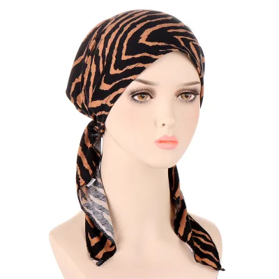 Made in China Vintage Turbans Hair Loss Headwear Multifunction Printing Turban Hat