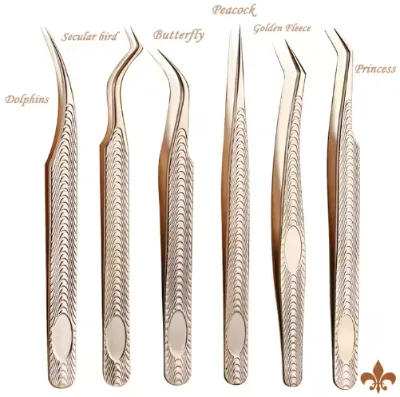 Best Tweezer for Eyelash Extension / Straight and Curved Pointed Tweezers / Professional Stainless Steel Tweezers