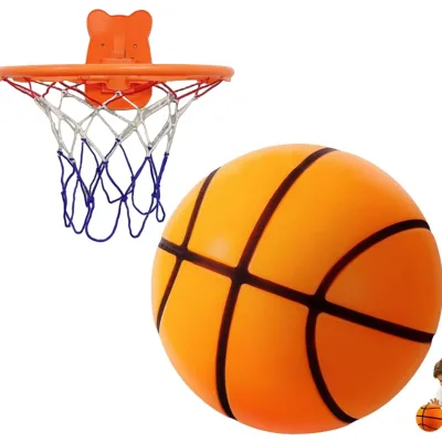 PU Foam Basketball 7 (29.5") for Indoor Arcade Games-High Rebound Soft Grip Training Ball