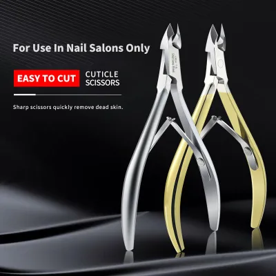 Easy to Cut Stainless Steel Dead Skin Removal Double Fork Advanced Dead Skin Clipper Nail Salon Special Tools