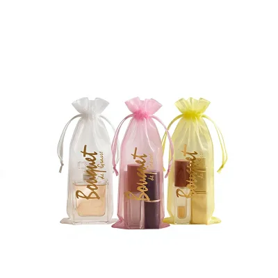 Hot-selling Fashion Pearl Mesh Pouches Jewelry Gifts Storage; Long Organza Drawstring Bags Cross-border E-commercewholesale