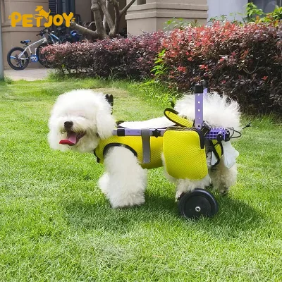 Adjustable Pet Dog Wheelchair for Back Legs Rehabilitation Lightweight Aluminum Alloy Wheelchair for Disabled Dogs Walking Tools