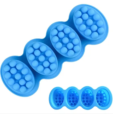 3D Silicone Massage Bar Soap Molds Handmade Soap Molds for Soaps Making Home Decoration