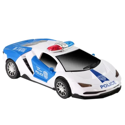 360-degree Rotating Light Music Children Deformation Electric Police Car Toy Stunt Car