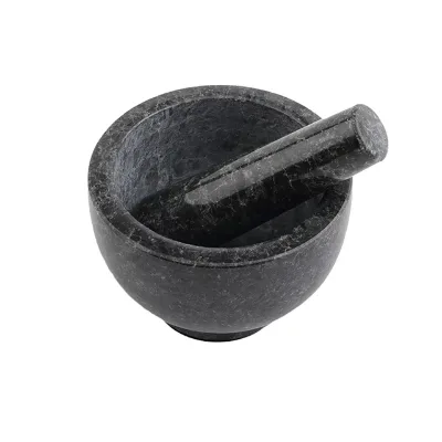 Round White Marble Mortar Pestle Set for Medicine Herbs & Household Ingredients Kitchen Accessory Hot Selling Product