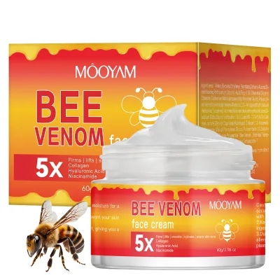 Private Label Natural Bee Venom Honey Face Cream Anti-Aging Moisturizer for Skin Care Whitening Facial Skincare Products