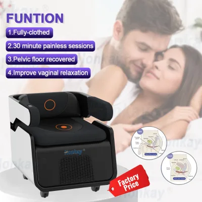 Noninvasive Electromagnetic Muscle Trainer Comfortable Pelvic Floor US Ems Rehabilitation Chair for Body Training