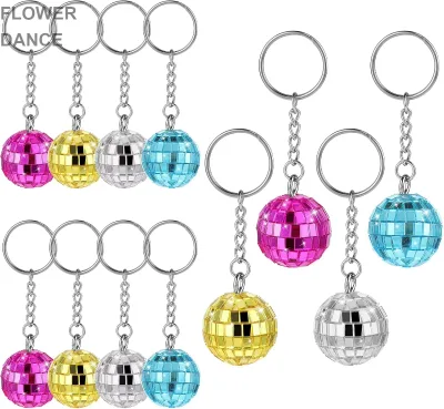 Disco Ball Pendant 1970s Party Accessory Decor Mirror Disco Ball Key Ring Party Favor Disco Ball Key Chain