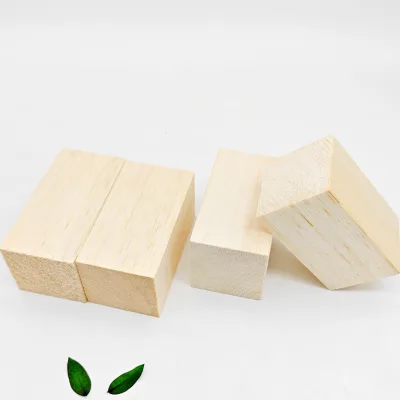 Custom Large Wood Blocks Cube Finished Balsa Wood Block