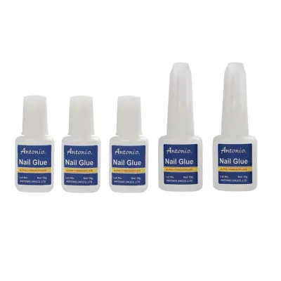 10g Fast Drying Acrylic Glue Nail Tips Brush on Nail Glue for Press on Nails