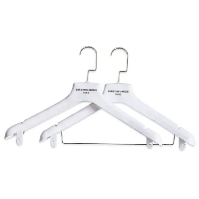 Suit Bridal Wedding Dress Non Slip White Velvet Custom logo Hangers with Clip