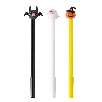 Wholesale Creative Halloween Pumpkin Lantern Bat Ghost Stationery Set Neutral Black Pen 0.5mm for Children's Day Christmas Gift