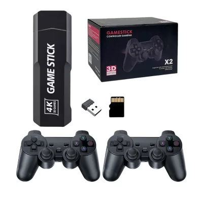 X2 Plus Wireless TV Dongle Built-in 20000-30000 Games FC GB Android 1080p Video Game Console