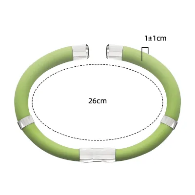BioMagnetic Jewelry New Upgrades with Multiple Titanium Steel Magnetic Energy Therapy Anti-Static Aromatherapy Silicone Bracelet