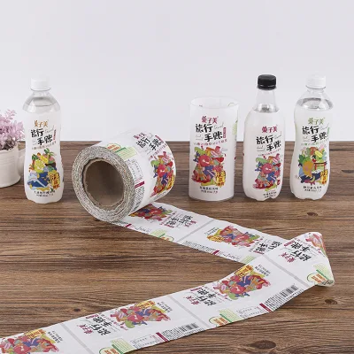 Customized logo Printed PVC Heat Shrink Film Label, Heat Shrink Bag Outer Packaging, Wine Bottle Transparent Mouth Sealing Film