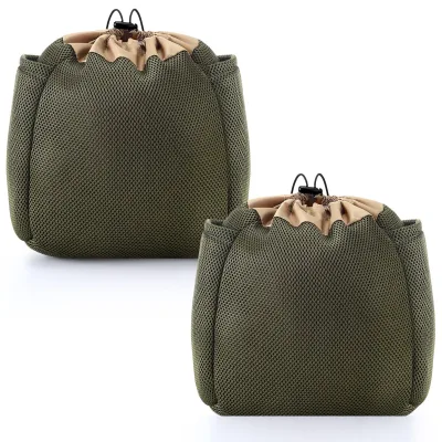 Hunting Saddle Bag with Double Drawstring Pockets Lightweight and Durable Outdoor Gear Storage Bag Saddle Storage Bag