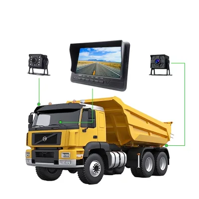 Manufacturer 7-inch 24V Car Parking Rear View System Display for Rear View/Backup Camera Set Night Vision Reversing Camera