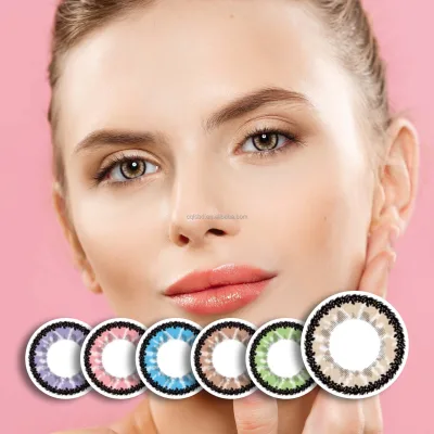 Free Design Dramatic Performance Colored Contact Lenses Mysterious Color Enhancing Eye Enlargement Comfortable Style Soft Hema