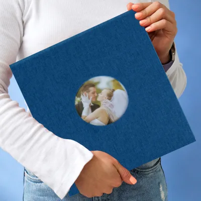 12-Inch DIY Self-Adhesive Album Fabric Home Family Children's Growth Memory Album New Product