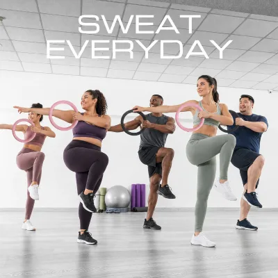 Private Label Pilates Barre Workout Set Silicone Dumbbell Bar Power Ring and Booty Resistance Bands