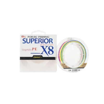 8 Braided 100m PE Fishing Line 14b-150lb Anti-Bite Trace Leader for River Fishing
