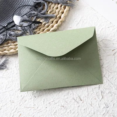 Sage Green A7 Envelopes Greeting Card Envelope 5.24 X 7.24 Inches for 5 X 7 Wedding Invitation Cards Birthday Baby Shower