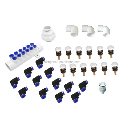 Automatic 60-16 Indoor Outdoor Spa air Jet Kit Bubble Massage Jet Parts