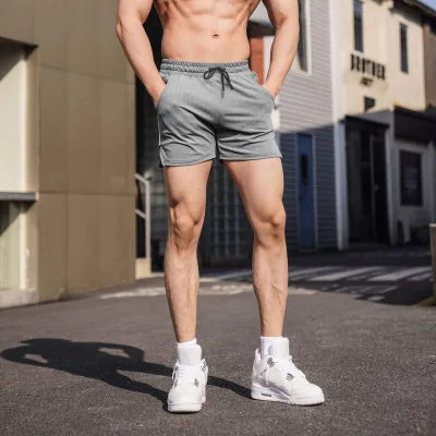 High Quality 100% Polyester Custom logo Sport Shorts Elastic Waist Fitness Quick Dry Sportswear Shorts for Men