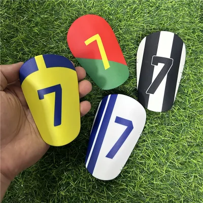 Custom Leg Protector PBT EVA Number 7 Football Sublimation Shin Guards Soccer Mini Shin Pads