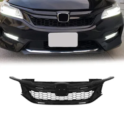 WBL High Quality ABS Plastic Front Grille for 2016-2017 Accord USA Edition Black Sports Style OE GCA01018