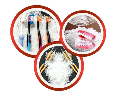 Gainshine TPE TPR TPV Bonding PP /ABS 30-45-60-75-90A Degree Transparent Toothbrush Handle TPE Plastic SEBS SBS Raw Material