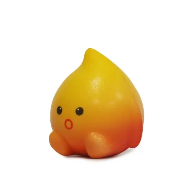 New Design Soft PU Foam Flame Shape Anti-Stress Squishy Toy Age Range 5 to 7 Years Stress Relief for Boys and Girls
