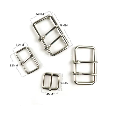 Design Your Own Private Custom Logo Metal More Designs Pin Belt Buckle Double Needle Belt Buckle for Men