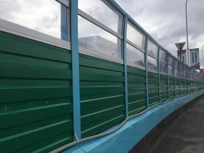 Modern Galvanized Steel Micropore Sound Barrier Wall for Highway Industrial Plant Factory Noise Control with 85% Noise Reduction