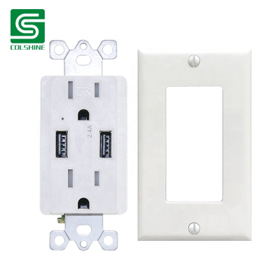 Hospital Grade USB Charger Tamper-Resistant Duplex Receptacle
