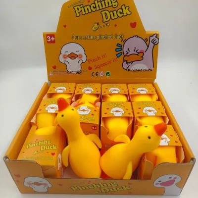 Cross-border Bestseller Stress-relief Duck Squishy Venting Toystreet Stall Night Market Stock; Wholesale Must-have Boxed