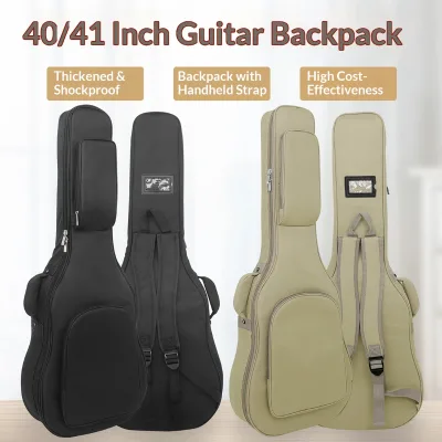 40/41 Inch Thick Shockproof Oxford Cloth Double Shoulder Customizable Guitar Bag IN-186