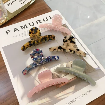 Simple Hair Claw Women Hair Claw Wholesale 9cm Cellulose Acetate Good Quality Elegant Simple Cross Hair Claw Clip Crab
