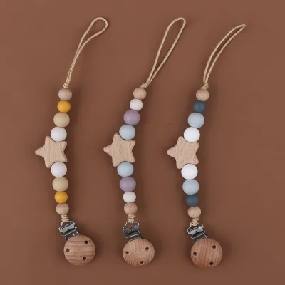 New Design Silicone Pacifier Clip Baby Dummy Holder for 0-12 Months