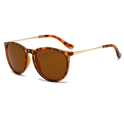 Classic Fashion Sunglasses Men Women 2025 Brand Designer Driving Round Frame Sun Glasses Male Eyewear Uv400 Gafas De Sol