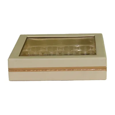 Bespoke Rigid Paper Chocolate Packaging Box with PVC Window Inner Tray Chocolate Gift Box
