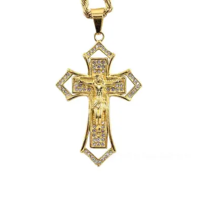 Jesus Cross Necklace Making Women Men Christian Necklace Pendant Jesus Cross