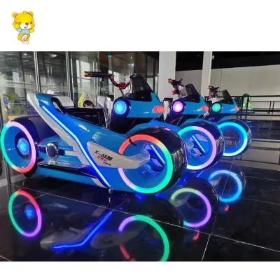 Haojile Prince Motorbike Indoor/Outdoor Motorcycle Ride Amusement for Playgrounds 24V Fiberglass Plastic for Amusement Parks