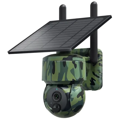 Mini Size Outdoor 3MP 4G Camouflage Solar Infrared Wide Angle Vandal-proof Camera Waterproof Night Vision for Hunting