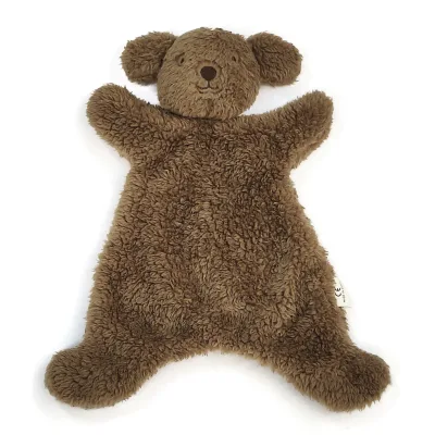 Factory Wholesale Soft Polyester Plush Baby Security Blankets Teddy Baby Comforter Sleep Blanket Toys