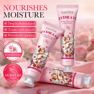 X OEM Private Label SADOER Rose Niacinamide Brightening Smoothing Moisturizing Hand Cream Moisturizer Anti Dryness Autumn Winter